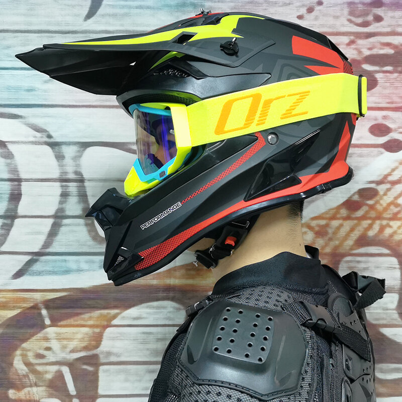 LVS Professional Racing Motocross Helmet Off Road Helmet Motorcycle Off-Road Cartoon Childrenr ATV Motorcycle MTB Helmet