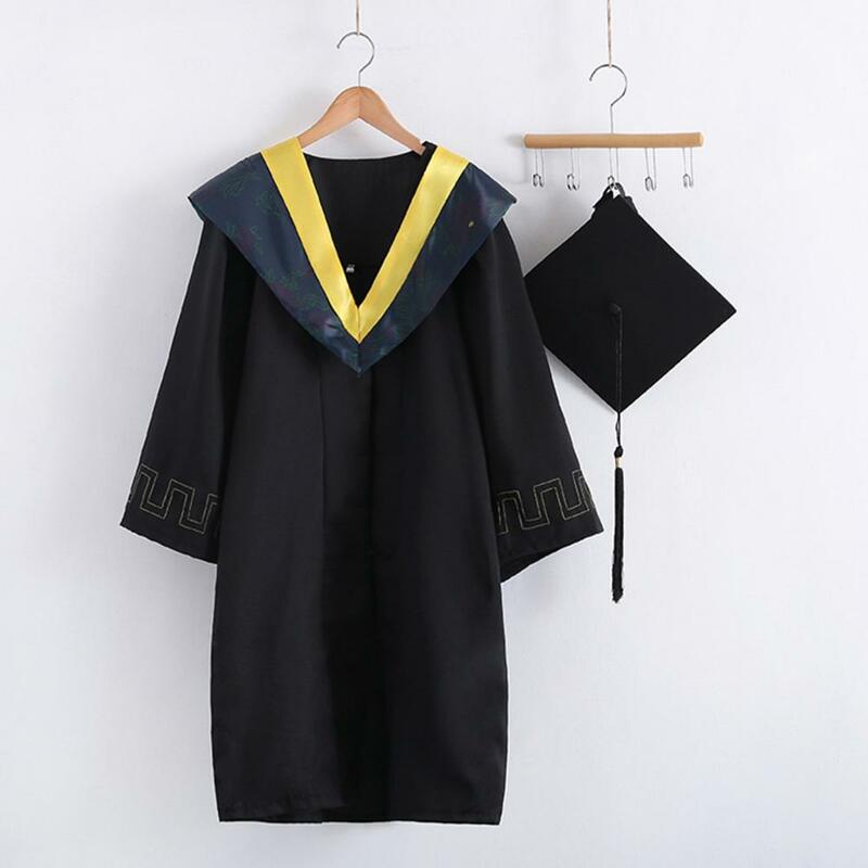 Graduation jednolita suknia Cap 2023 Unisex Graduation Bachelor Costume School University ceremonia ukończenia szkoły matura suknia