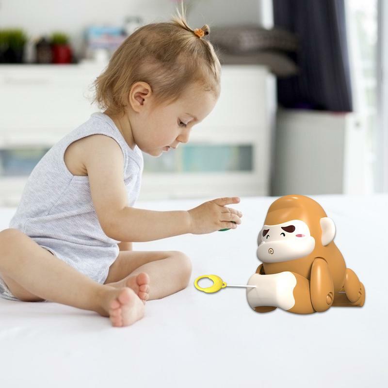 Toddler Pull Toy Toy Cars In Gorilla Shape Crawling Toy Toddler Toy For Visual Development Birthday Gift For Boys Girls