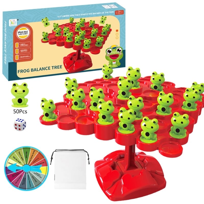 개구리 균형 수학 게임 어린이 유치원 유아 유치원 학습 활동 교육 몬테소리 계산 장난감 Dropship