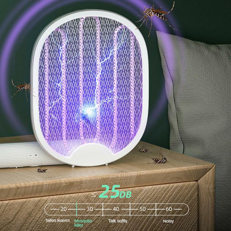 Składana elektryczna urządzenie przeciw komarom Zapper USB do wielokrotnego ładowania do użytku domowego