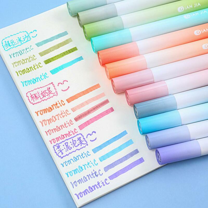 4 قطعة أقلام وسم لون فاتح طالب القرطاسية علامة ألوان مختلفة الكتابة على الجدران أقلام هيغليغتر أقلام للطلاب