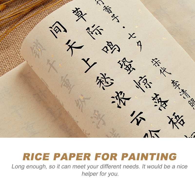 Sewacc cinese Xuan carta cinese vuoto calligrafia Dou Fang Xuan carta rettangolare di riso rosso grosso Duilian