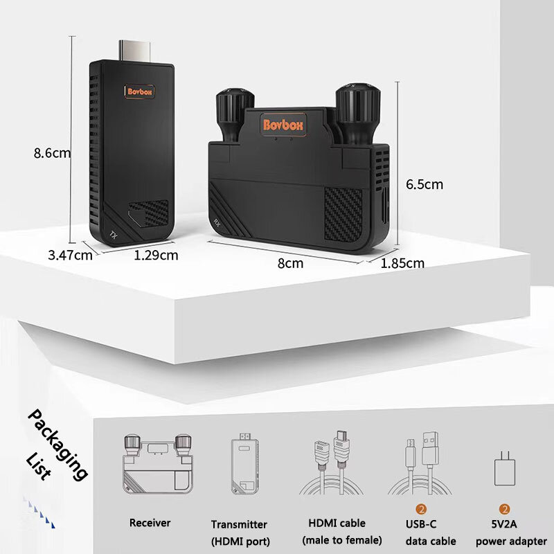 New  Wireless Transmitter and Receiver HDMI Screen Projector Support for Multi to One 100M Computers Mobile Phone for Meeting