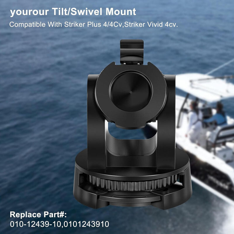 Montagem giratória de inclinação do barco, Compatível com Garmin Striker Plus 4, 4Cv,Striker Vivid 4cv, #010-12439-10