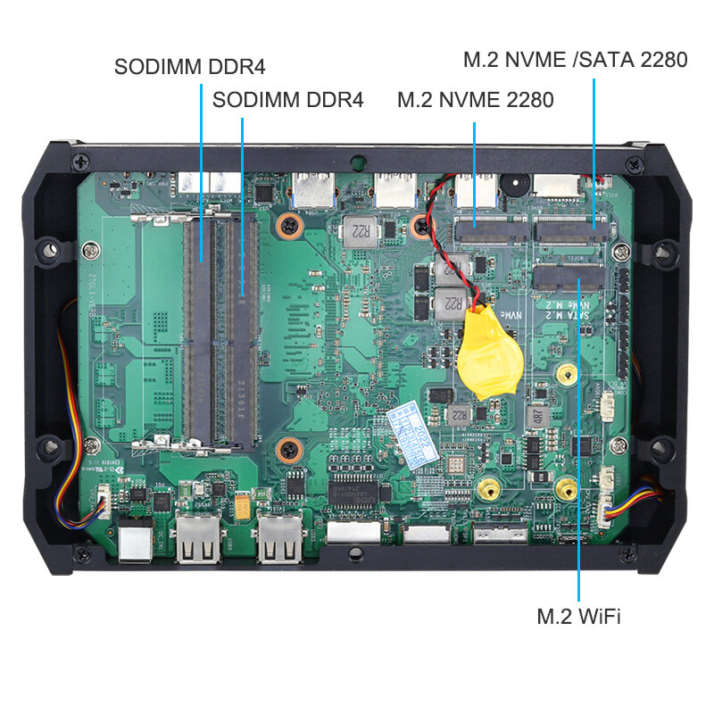 Gamer Mini PC Ryzen 9 5900HX 5800H i7 10870H 16GB/32GB DDR4 512GB/1TB M.2 NVMe SSD 2.4/5.0G WiFi 4K UHD okna 11