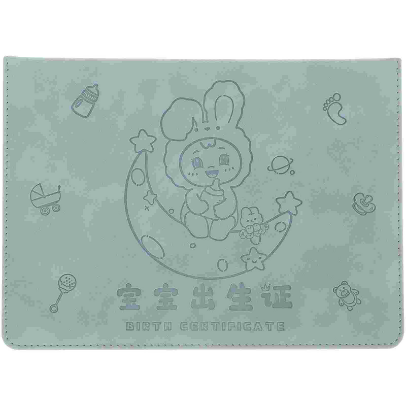 IMAPortable Simple Great Elegant Delicate Leather Protective Cartoon Holders, Birth Certificate Holder for Home