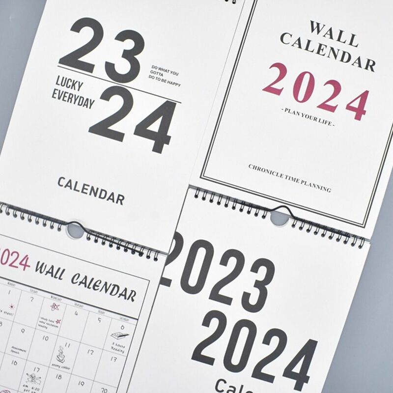 Настенный календарь 2024, украшение для дома, многофункциональный планировщик, планировщик, записная книжка, годовые бытовые календари для дома и офиса