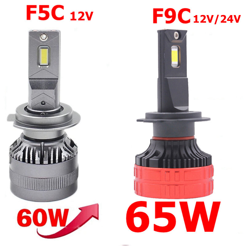 Carro LED Farol Kit, luz de nevoeiro, lâmpada, F5C, 120W, 12000LM, H7, H4, H7, H8, H11, H1, 9005, 9012
