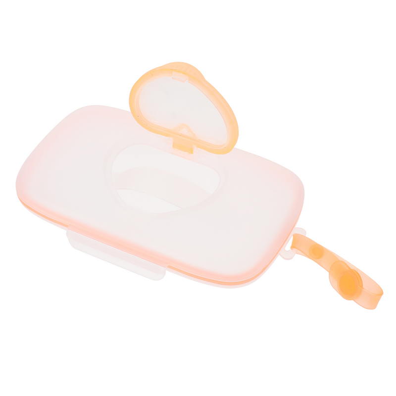 Baby Wipe Dispenser Portable Baby Wipes Container Case Handle Decorative Love Heart On-The-Go Wipes Diaper Box Clear Refillable