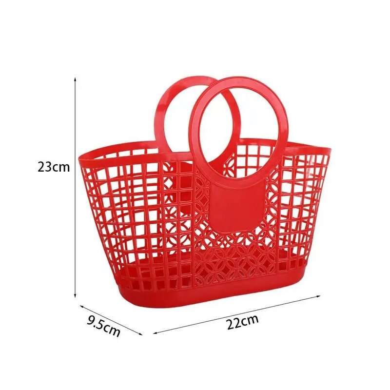 Durable 1Pcs Hand-Held Hanging Hollow Kitchen Bathroom Accessories Toy Organizer Basket Storage Basket