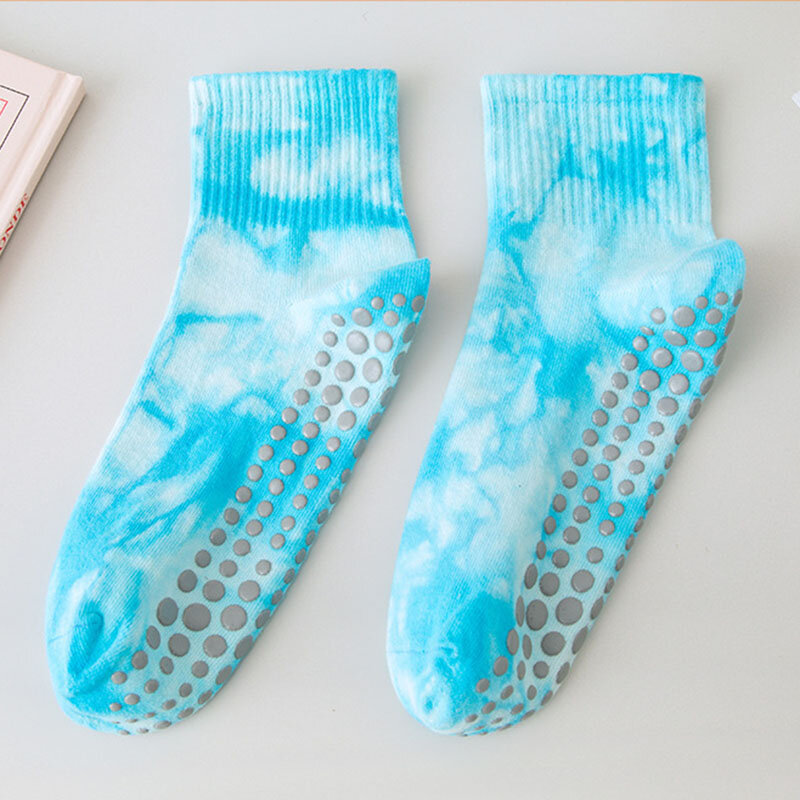 Носки для йоги, женские узелковые силиконовые Нескользящие носки для пилатеса