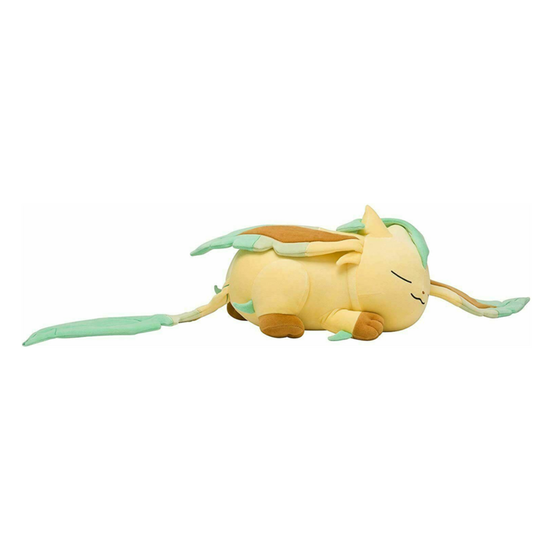 Pokemon oryginalny Eeveelution big sleep Leafeon pluszowe zabawki wypchane zabawki lalki lalki prezenty świąteczne dla dzieci