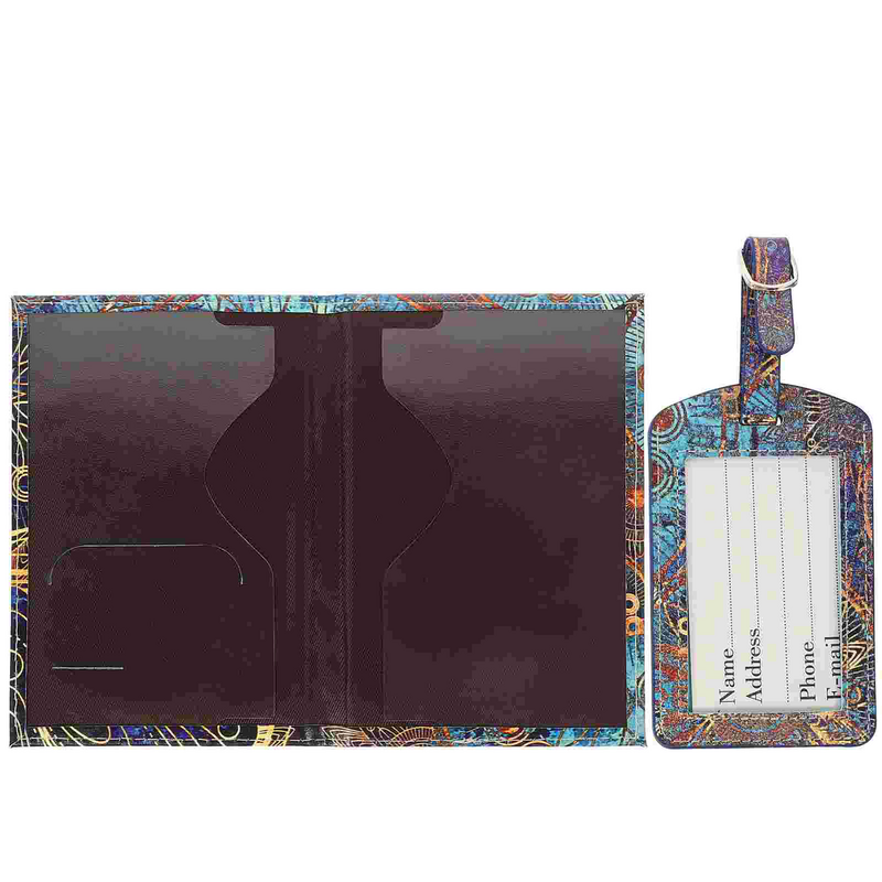 Color Changing Pu Marble Passport Cover Protector Suitcase Suitcase Tags Pendant Protection Suitcase