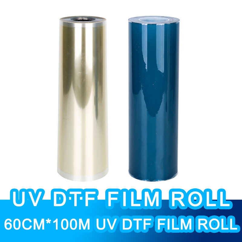 Rouleau à rouleau de 60cm, transfert de film UV DTF, imprimante UV DTF directement vers film AB, étiquette autocollante pour coque de téléphone mobile en céramique