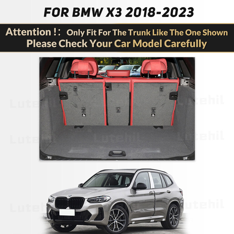 سجادة صندوق السيارة لوتيل لسيارة BMW X3 G01 mw ، إكسسوارات مخصصة ، ديكورات داخلية للسيارة