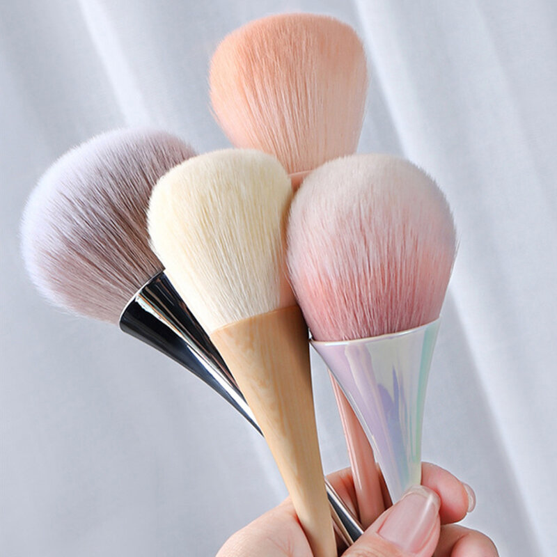 Dust Cleaning Nail Brush Manicure Nail Art Brush Big Head Flower Powder Blush Brush Salon Makeup Beauty Nail Accessories Tool
