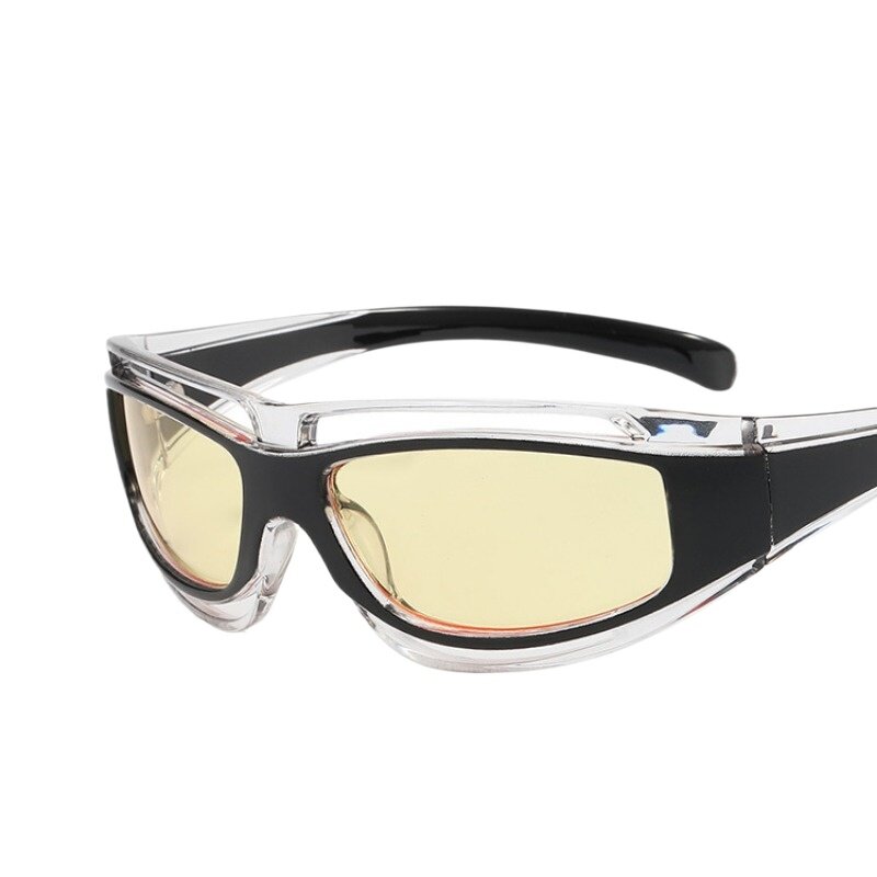 Óculos de sol côncavos Steampunk vintage para homens e mulheres, designer de luxo, Gg, tecnologia futura, Y2K, novo, 2022