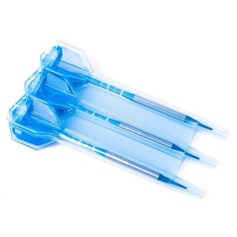 Dardo de nailon portátil de plástico transparente, adecuado para la mayoría de los dardos, caja de almacenamiento de plástico, accesorios D9c7