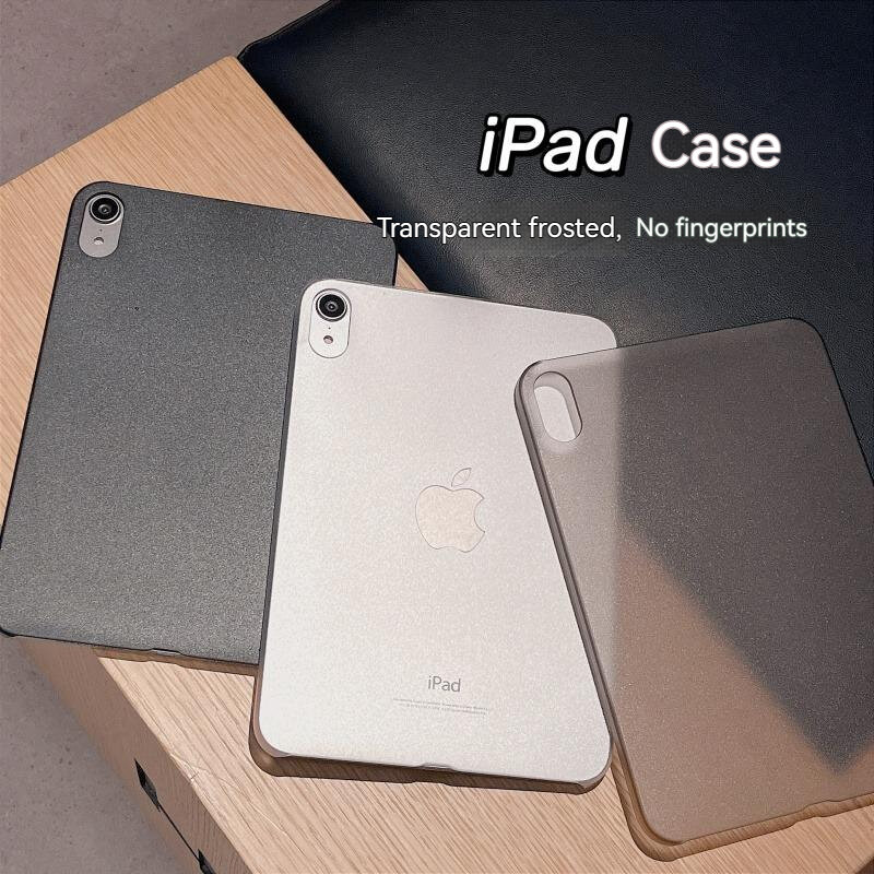 Transparan untuk iPad Mini 6 casing buram tahan sidik jari Ultra tipis PC casing keras sederhana untuk iPad ke-10 10.2 Air 5 4