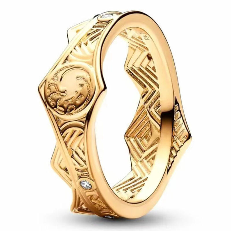 Anillo de Plata de Ley 925 con Halo de pera y Dragón, anillo de banda alternante doble, atemporal, pavé cruzado, compatible con pulsera europea, regalo de joyería, nuevo