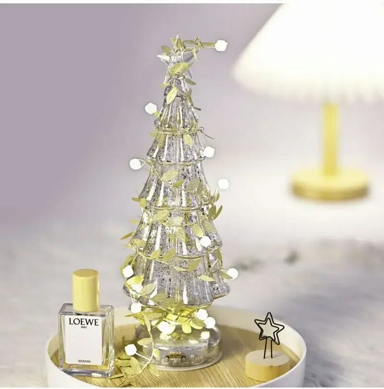 LED Golden Leaves Fairy Light Battery-operated Garland Christmas Ornament Indoor Bedroom Party Wedding Garden New Year's Decor