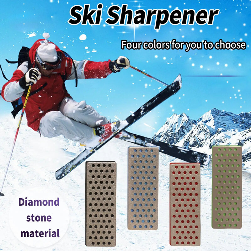 Afilador de cuchillos profesional para esquiar, Piedra afiladora de diamante para bordes de esquí, grano 240-1000, accesorios de esquí para exteriores