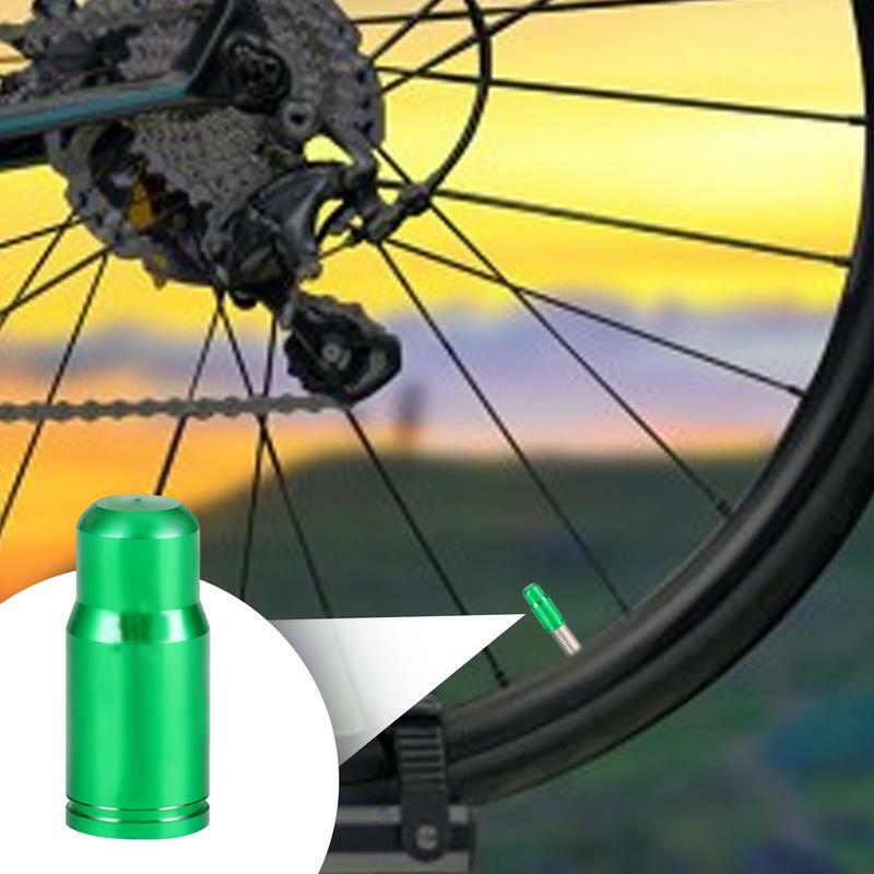 Tappi per pneumatici per bici tappi per pneumatici per biciclette tappi per bici in lega di alluminio tappi per pneumatici per biciclette antipolvere lisci copertura dello stelo della valvola della bicicletta aria della bici