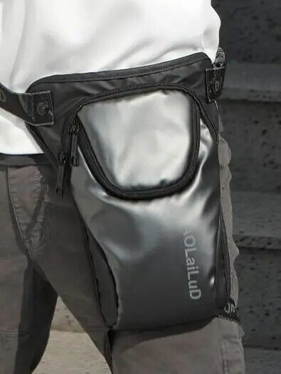 Męskie saszetka biodrowa Fanny torba opadająca na nogę dla motocyklista wodoodporne nylonowe sportowe męskie Messenger crossbody pośladki pas biodrowy torby na udzie