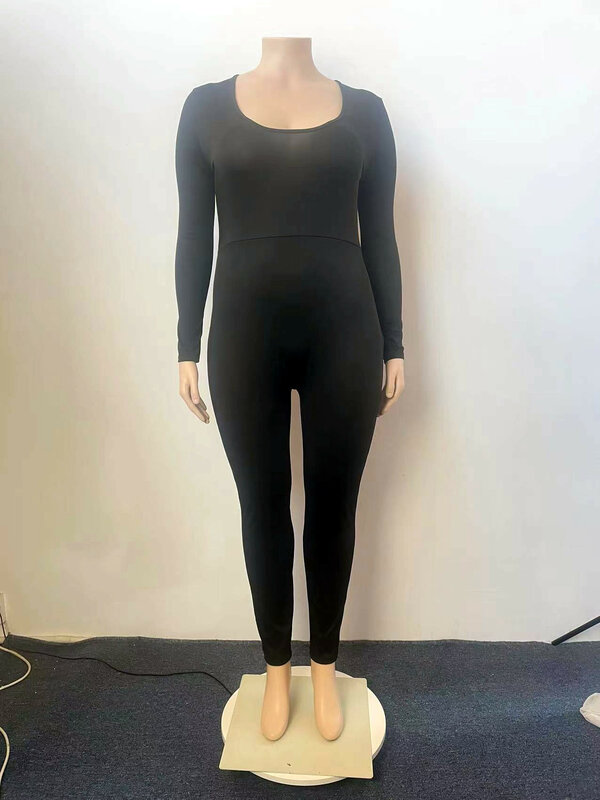 Plus ขนาดผู้หญิง Jumpsuits 2022ของแข็งหนึ่งชิ้นชุดหญิงแฟชั่น5xl Elegant Jumpsuit เลดี้ชุดดินสอกางเกงขายส่ง