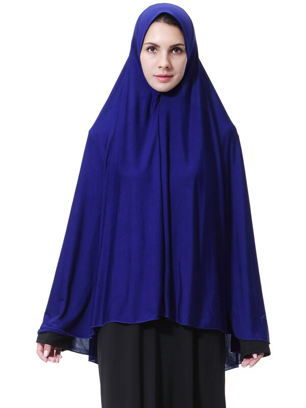 Large Khimar Muslim Women Overhead Hijab Scarf Abayas Eid Ramadan Prayer Islamic Arab Abaya Headscarf Burqa Clothing Middle East