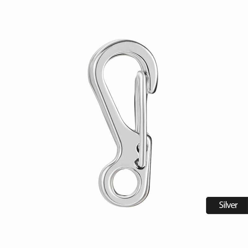 1~10PCS Mini Carabiner Clips Zinc Alloy Keychain Spring Snap Hook Simple Spring Hanging Buckles Hanging Key Chain Portable Key