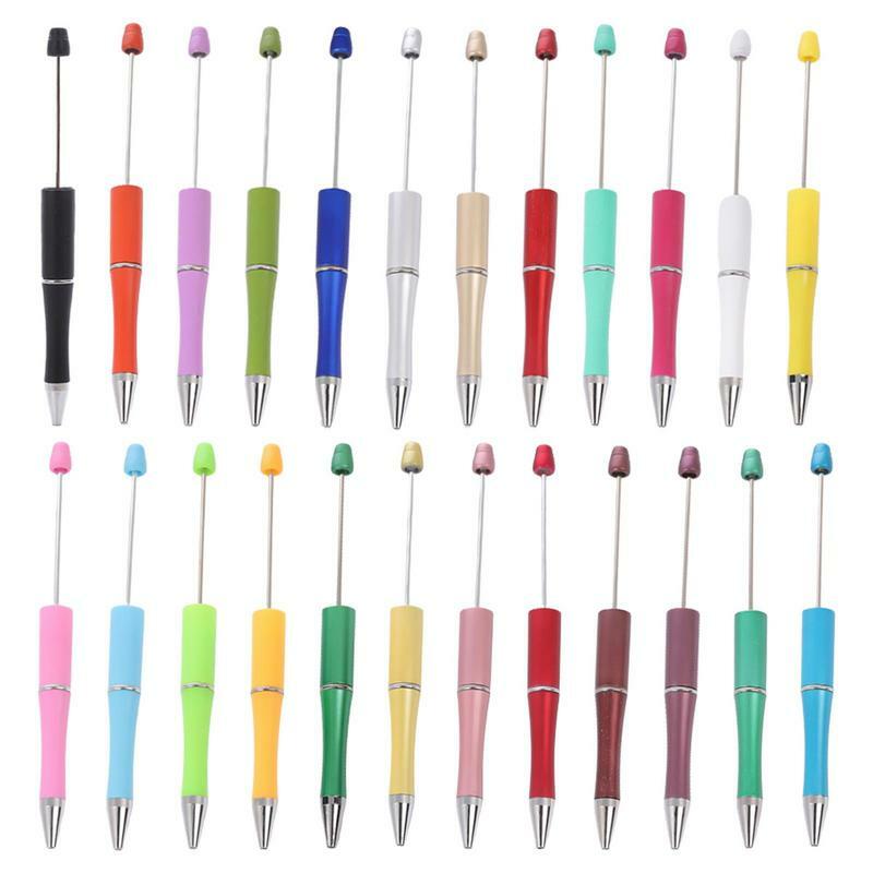 Bead Ballpoint Pens No Ink Bleeding Fashion Bead Pens For Children And Adults School Supplies DIY Gifts For Journaling Signing