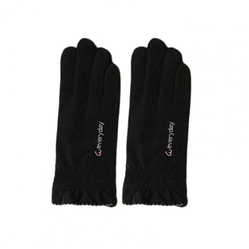 Women Cycling Gloves 1 Pair Trendy Waterproof Super Soft  Thicken Water Resistant Gloves for Snowboard Cycling Climbing