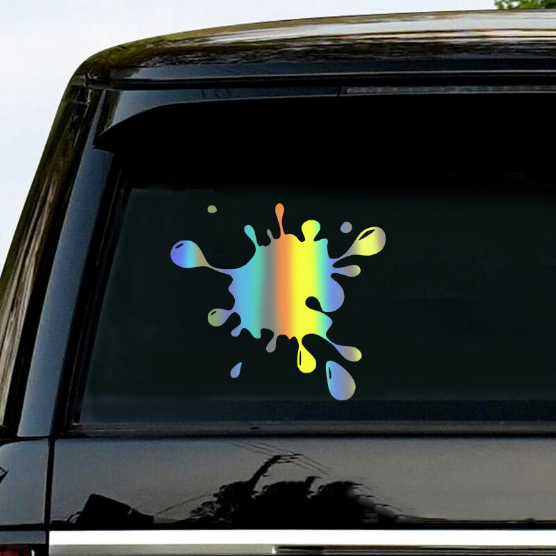 Adesivi per auto riflettenti a goccia d'acqua adesivi divertenti per il corpo antigraffio adesivi a getto d'inchiostro con macchie di vernice adesivi per auto decorazione della finestra dell'auto