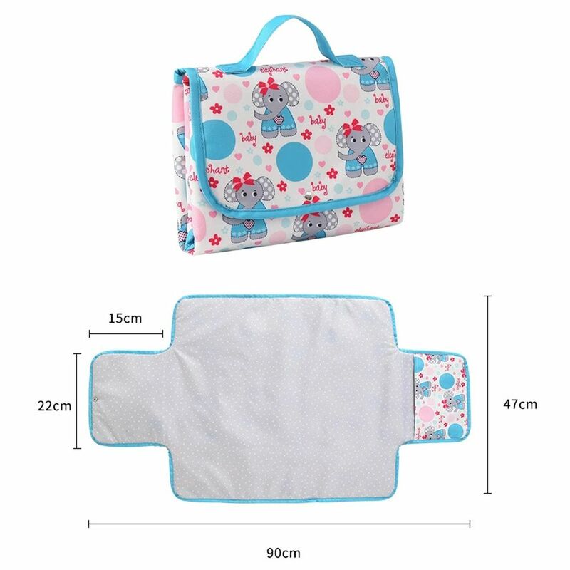 Travel Portable Changing Covers Folding Diaper Changing Pad Baby Changing Pad Diaper Changing Waterproof Mat Cartoon