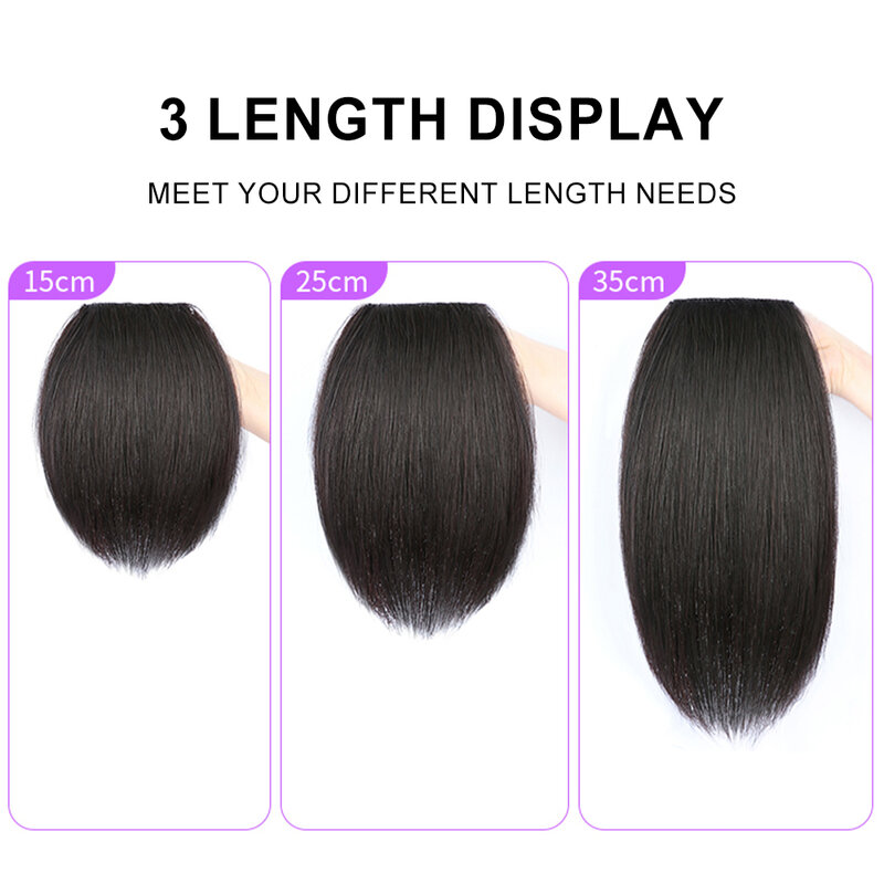 Clip in Hair Extensions, Dark Brown 1pcs, Real Remy Natural Human Hair Extensions Silky Straight Thick Hair