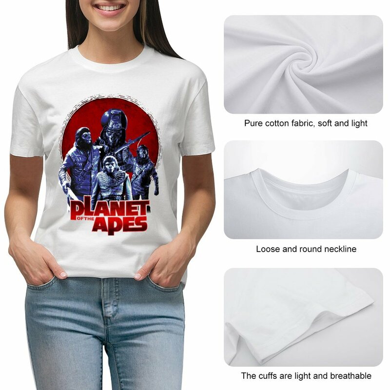 Going Apes t-shirt camicetta divertenti magliette ritagliate oversize per le donne