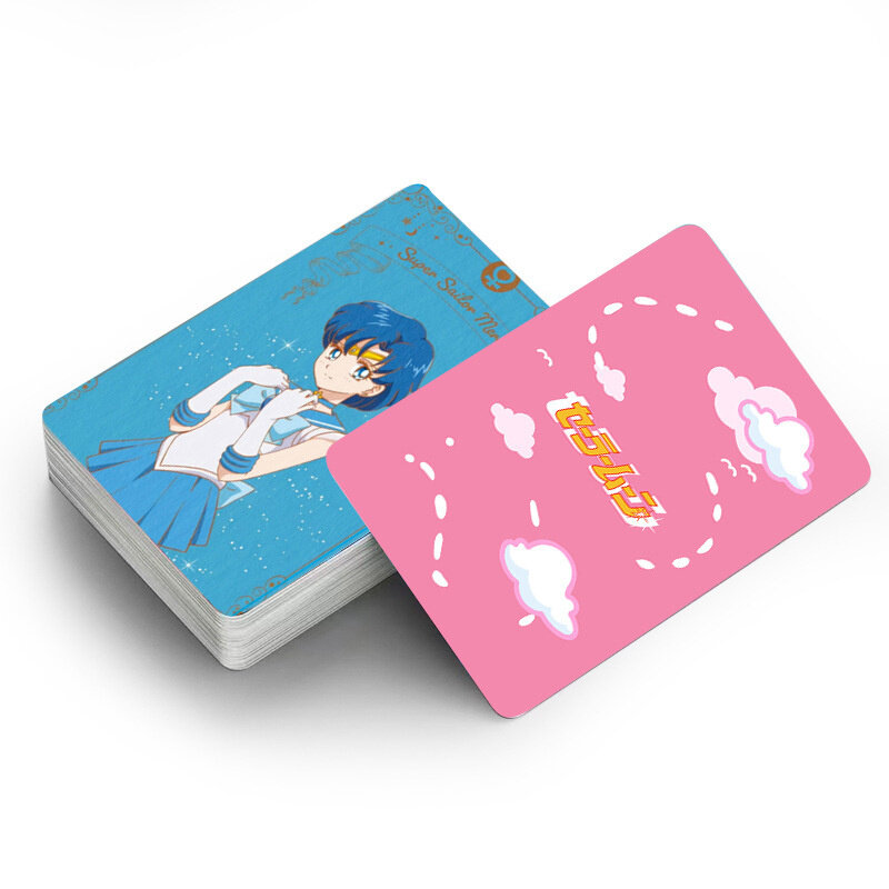 세일러 문 로모 카드 일본 애니메이션 카드, 엽서 상자 포함 카드 게임, 메시지 사진 선물 장난감, 애니메이션 팬 게임 컬렉션, 1 팩, 30 개