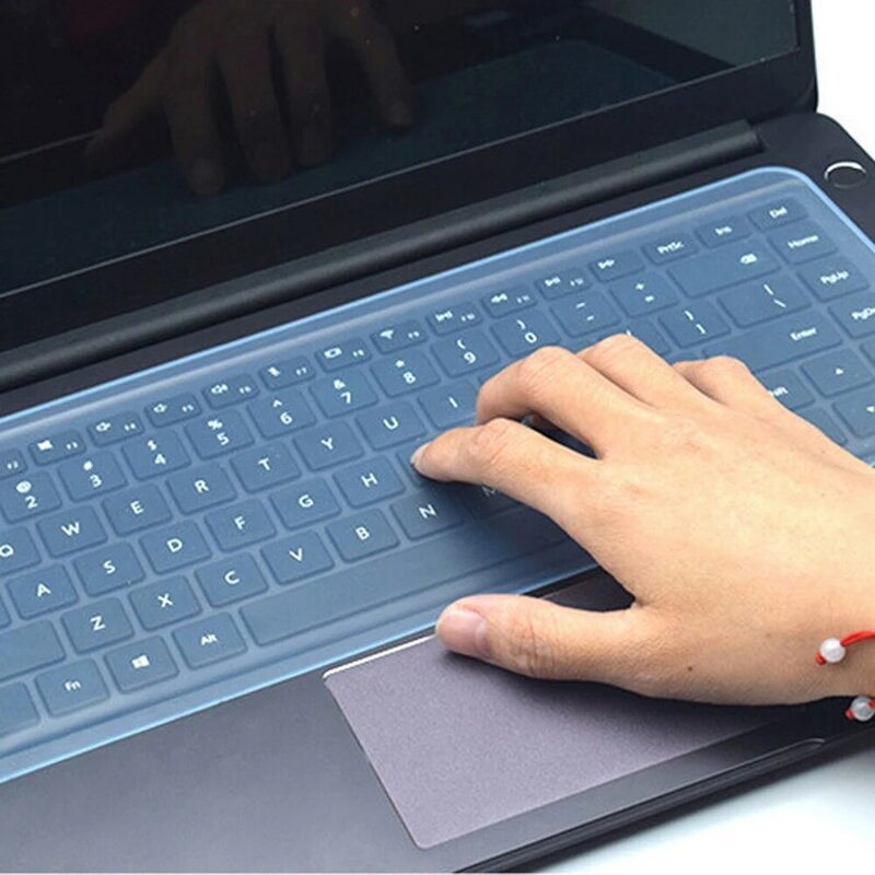 Pelindung Laptop Universal, pelindung generik silikon lembut anti air kulit Keyboard untuk Notebook 12-14 inci dan 15-17 inci