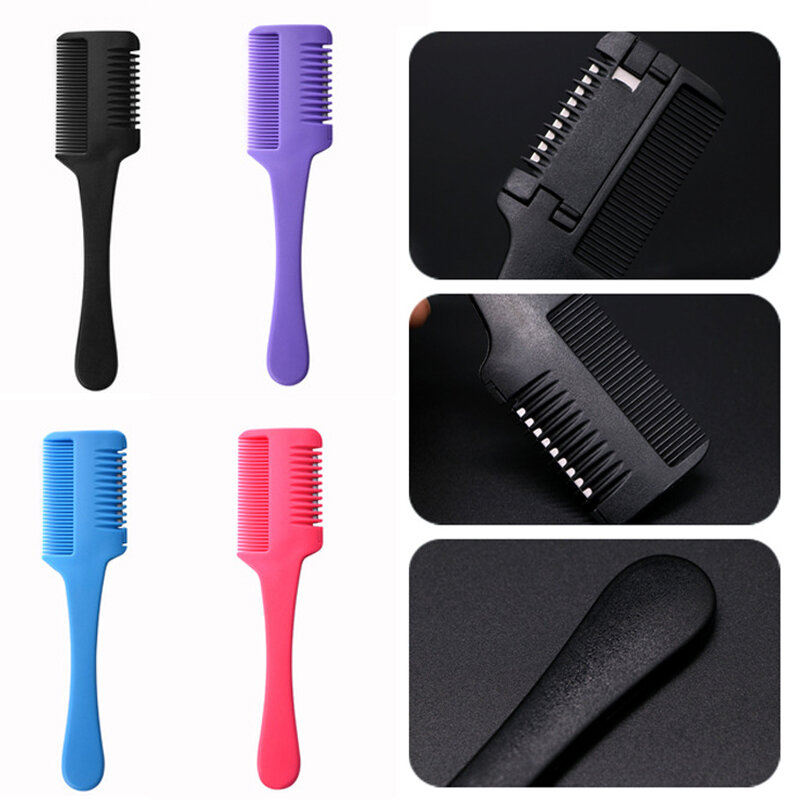Hair Cutting Comb Hairdresser With Blade Hair Trimmer Thinning Comb High Quality Temperature Resistant Hair Styling Tools