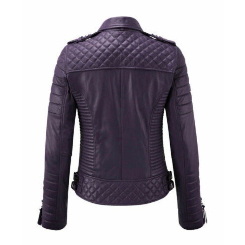 女性の本革のシープスキンジャケット,タイトなオートバイのジャケット,ヨーロッパ,アメリカのファッショントレンド