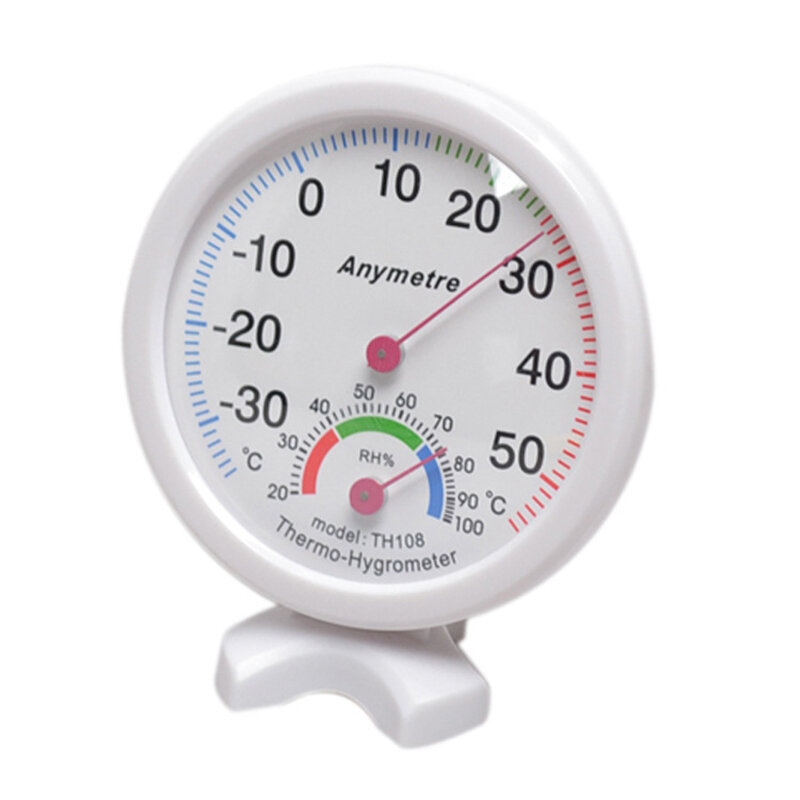 Dial termómetro higrómetro temperatura interior medidor de humedad Sensor calibrador estación meteorológica para el hogar habitación de bebé al aire libre 1pc