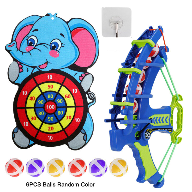 Dzieci zwierzęta tarcza do darta gra z 6 sztuk lepkie piłki sporty halowe zabawki edukacyjne Montessori dla dzieci 2 3 4 5 6 lat