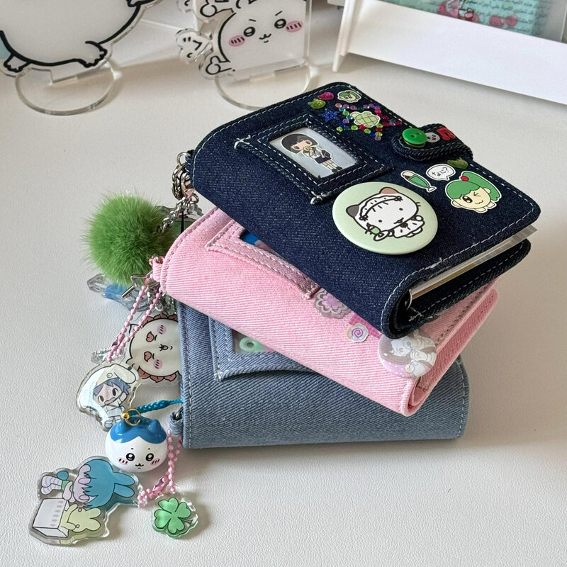 Jeans Notebook M5 Loose Leaf Journal Girl Student Diary Notebook