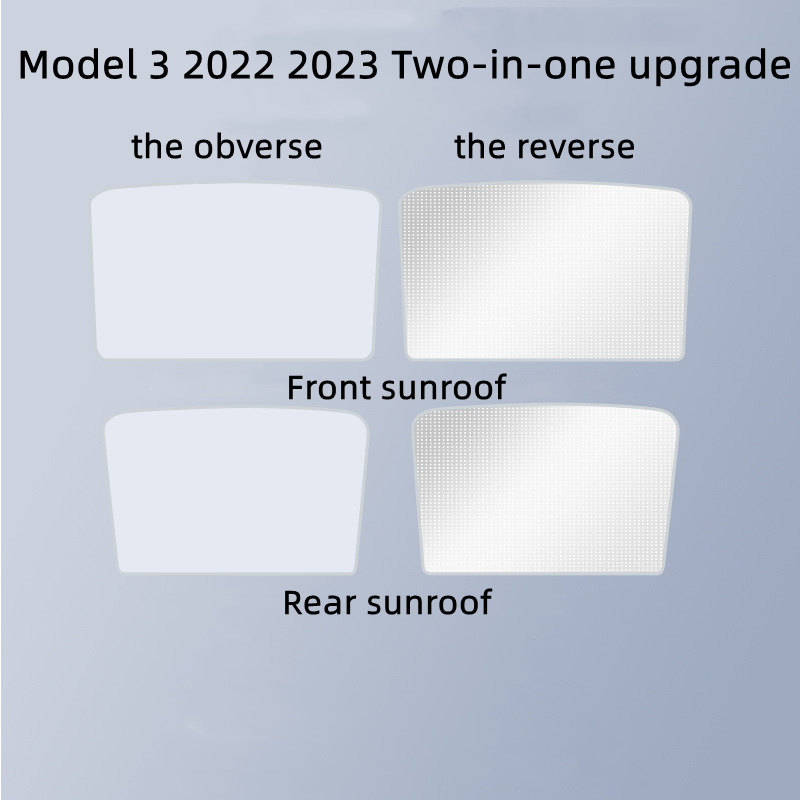 TEFUN สำหรับ Tesla รุ่น Y Sunshade 2022 2023โหมด3หลังคา Shade รุ่น3 Y Sun ป้องกันอุปกรณ์ Tesla