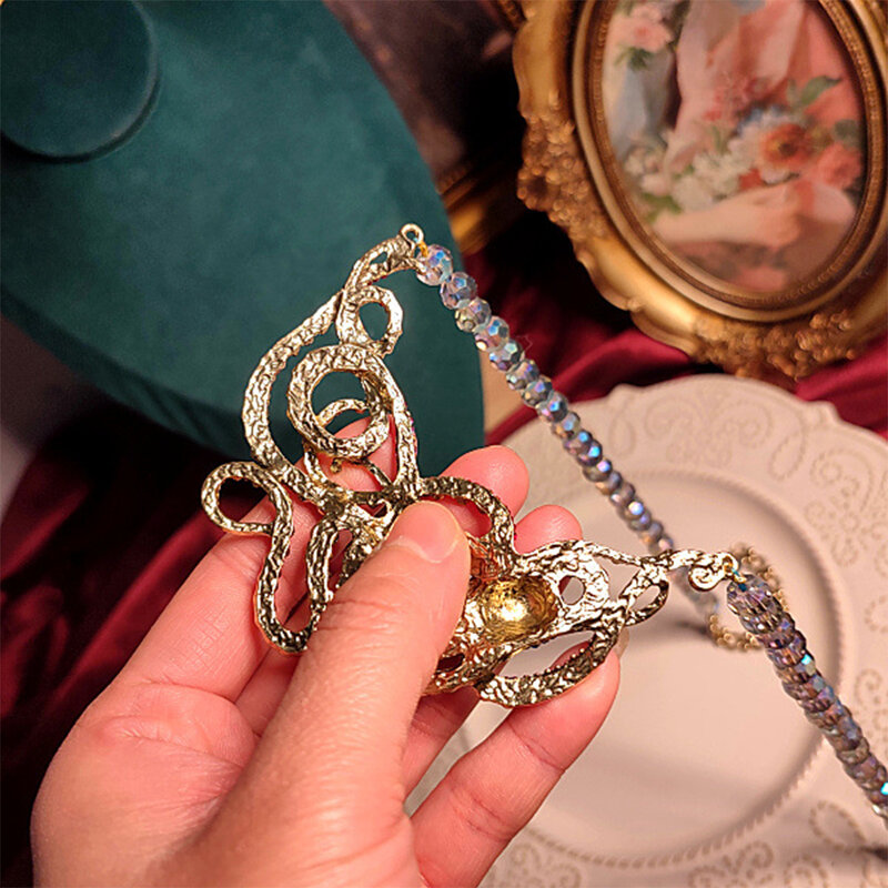 Vintage Temperament kryształowy kolorowe kryształy górskie sweter łańcuszek naszyjniki dla kobiet prezent prezent biżuteria hurtowa
