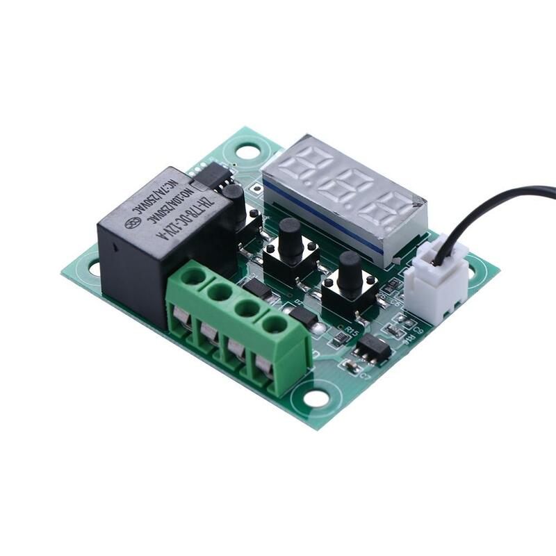 Controlador de temperatura com sensor Regulador Digital NTC Termostato Módulo de exibição LED Interruptor de controle de temperatura W1209