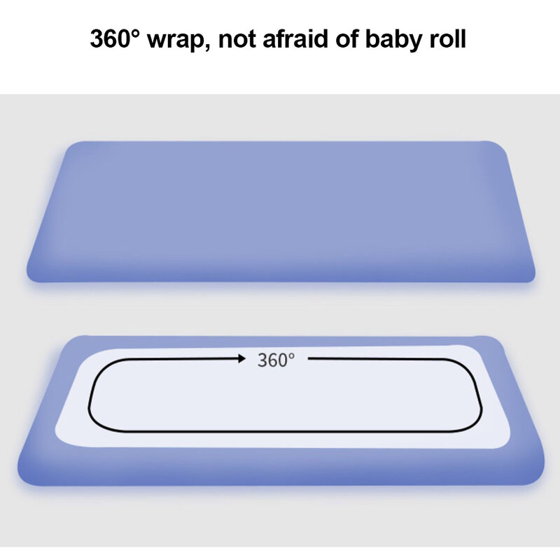 Juego de sábanas universales para cuna de bebé, Sábana transpirable de algodón, se adapta a 43,31x23,62 pulgadas, # WO