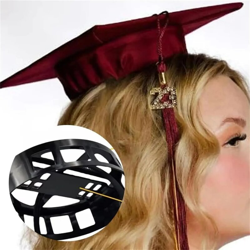 Unisex ajustável cinza Remix protege Headband, Unisex Insert graduação Cap, Não mude o cabelo, Inserção de penteado seguro